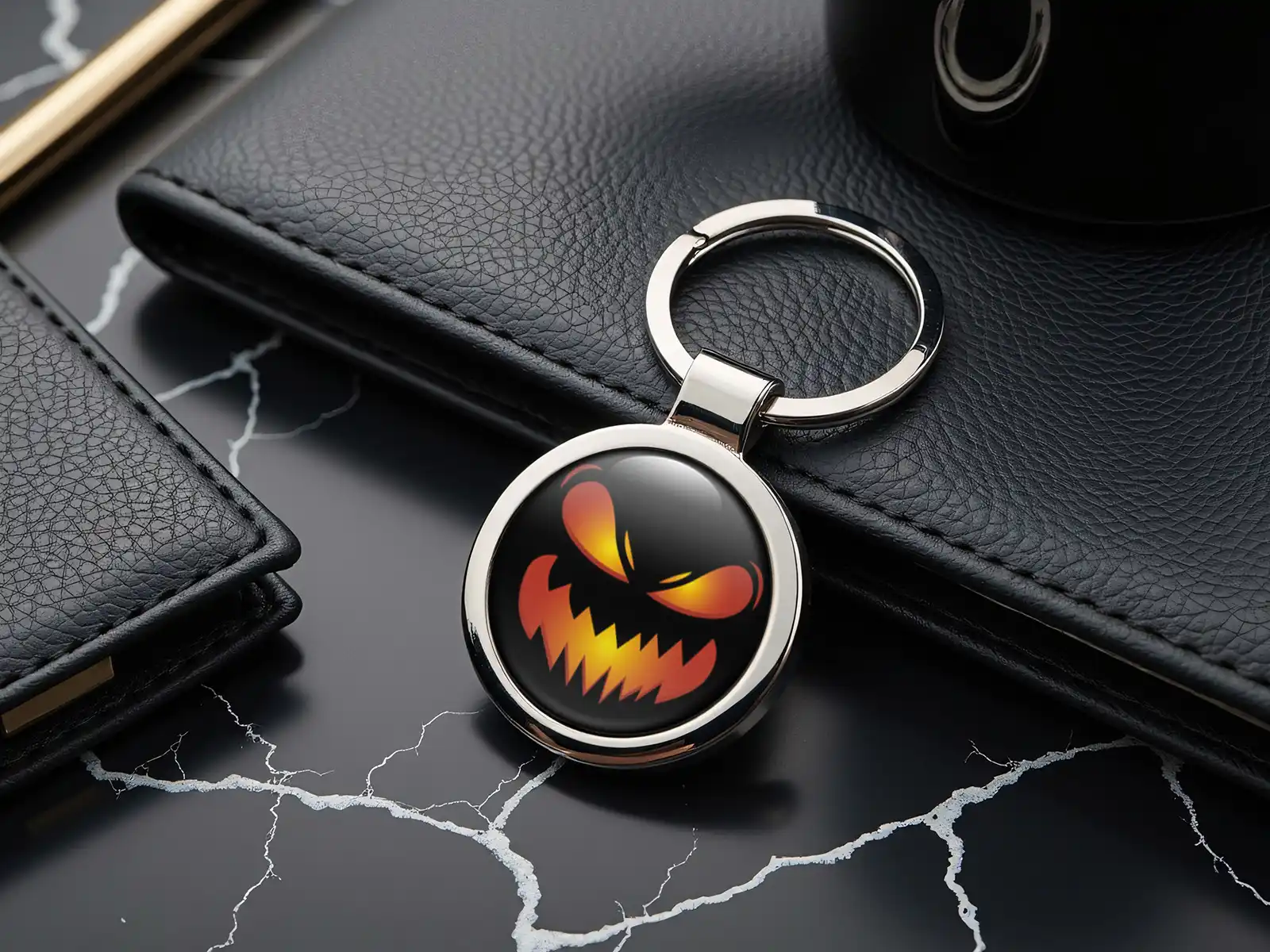 Glossy Keychains Custom Alloy Premium Design